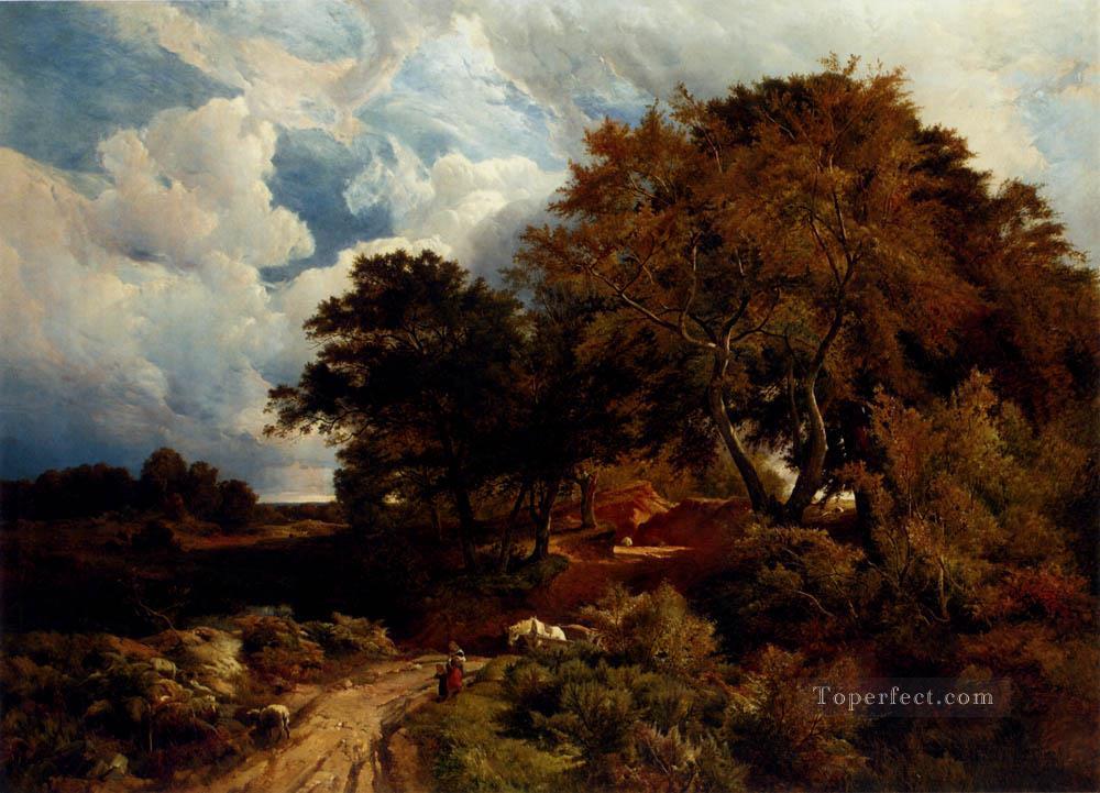 el camino a través del paisaje común Sidney Richard Percy Pintura al óleo